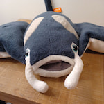 A manta ray plushie from the brand Wild Republic